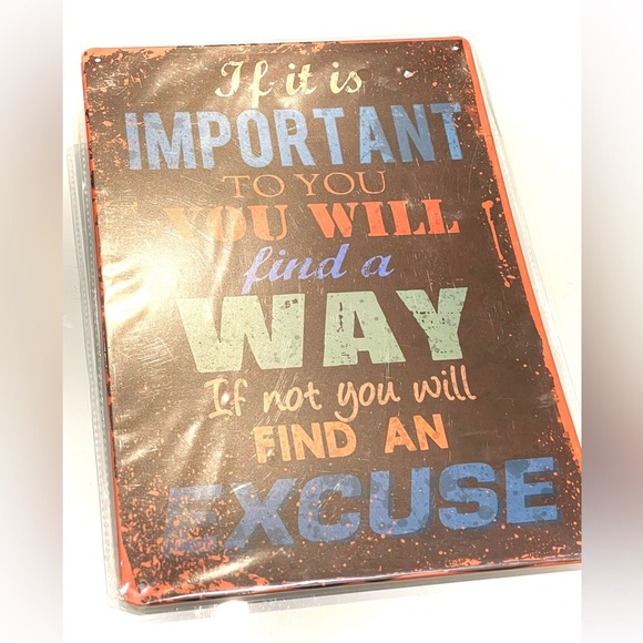 *NEW* Metal Motivational Wall Art Sign - Picture 2 of 5